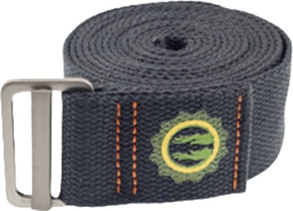 INF 2,5 m Yoga-Gurt für Dehnung und Flexibilität Dunkelgrau