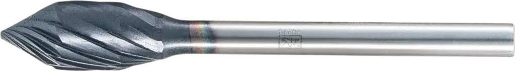 PFERD TOOLS Hartmetall Hochleistungsfrässtift Zahnung 3 KZW Ø 6x13mm Sch.-Ø 6mm HICOAT besch. Spezialform für Anfas-/Entgratarbeiten im Roboter...
