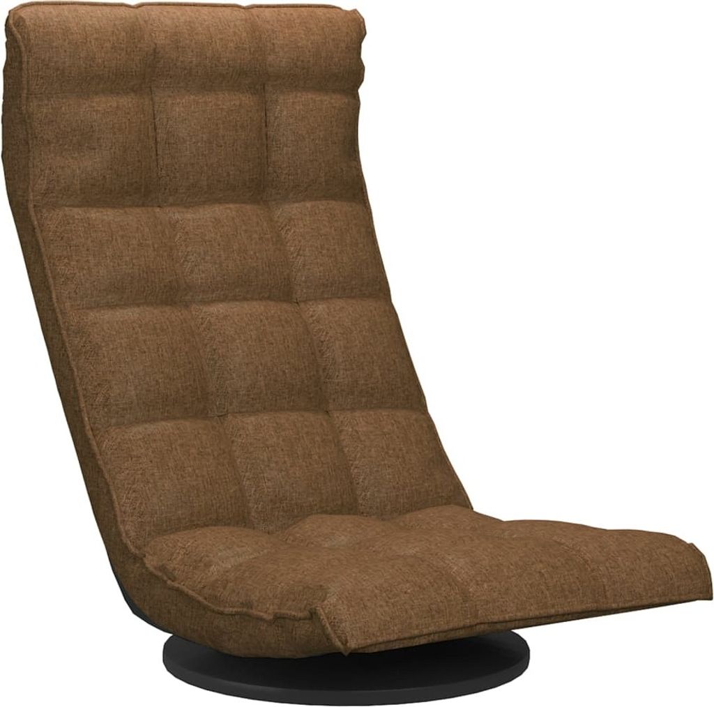 Bodenstuhl Drehbar Braun Stoff