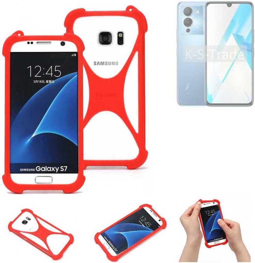 K-S-Trade Handy-Hülle kompatibel mit Infinix Note 12 Schutz-Hülle Bumper Silikon Schutz Hülle Cover Case Silikoncase Silikonbumper TPU Softcase