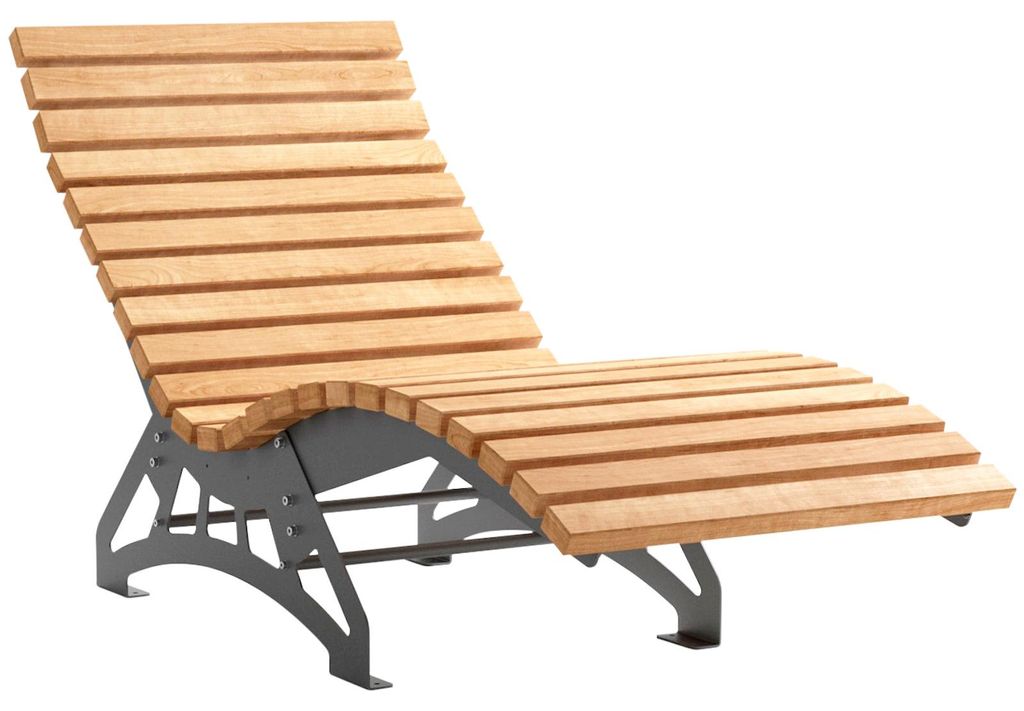 SOTECH Gartenliege LOUNGER Komplett-Set 800 mm breit – Produktbild 