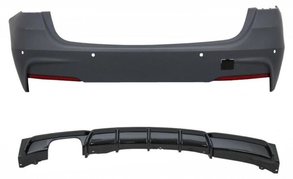 Heckstoßstangen Luftverteiler links mit Doppelauslass für BMW 3er F31 Touring 11–19.