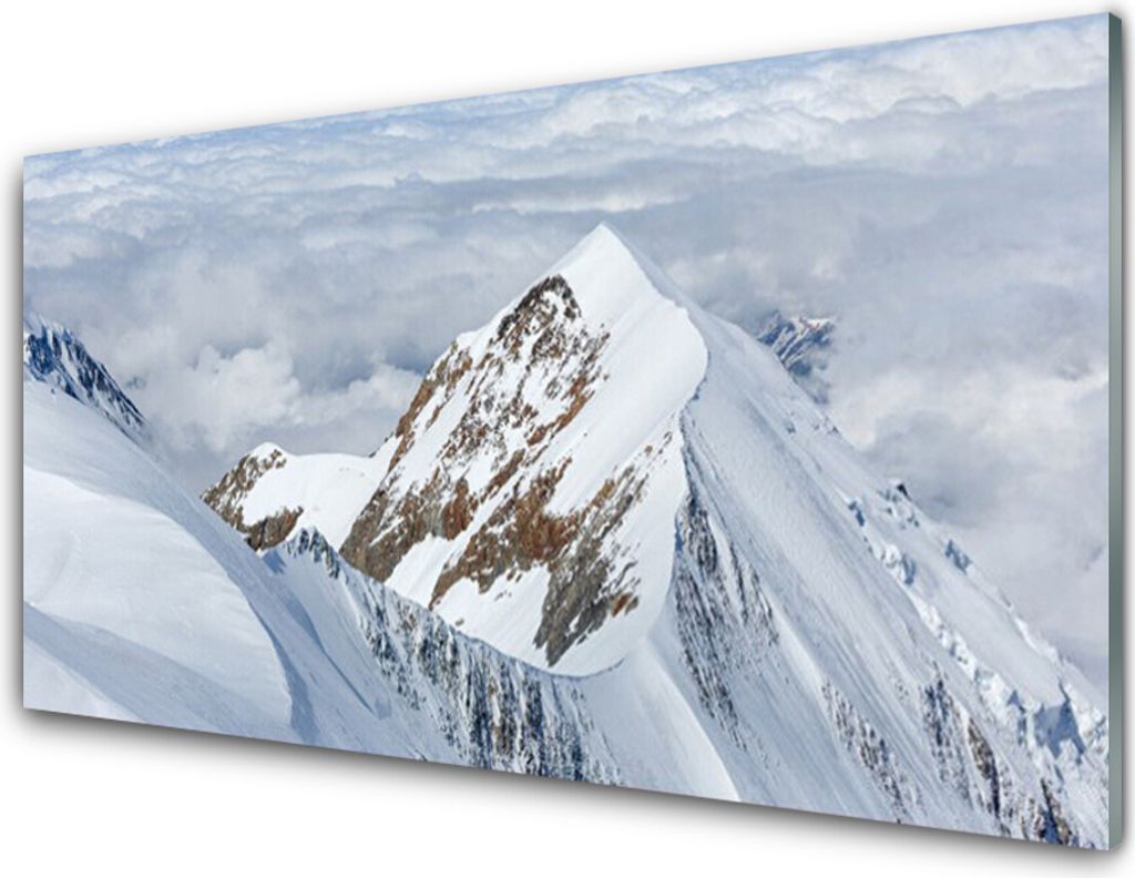 Küchenrückwand aus Glas 100x50cm Spritzschutz Gebirge Landschaft