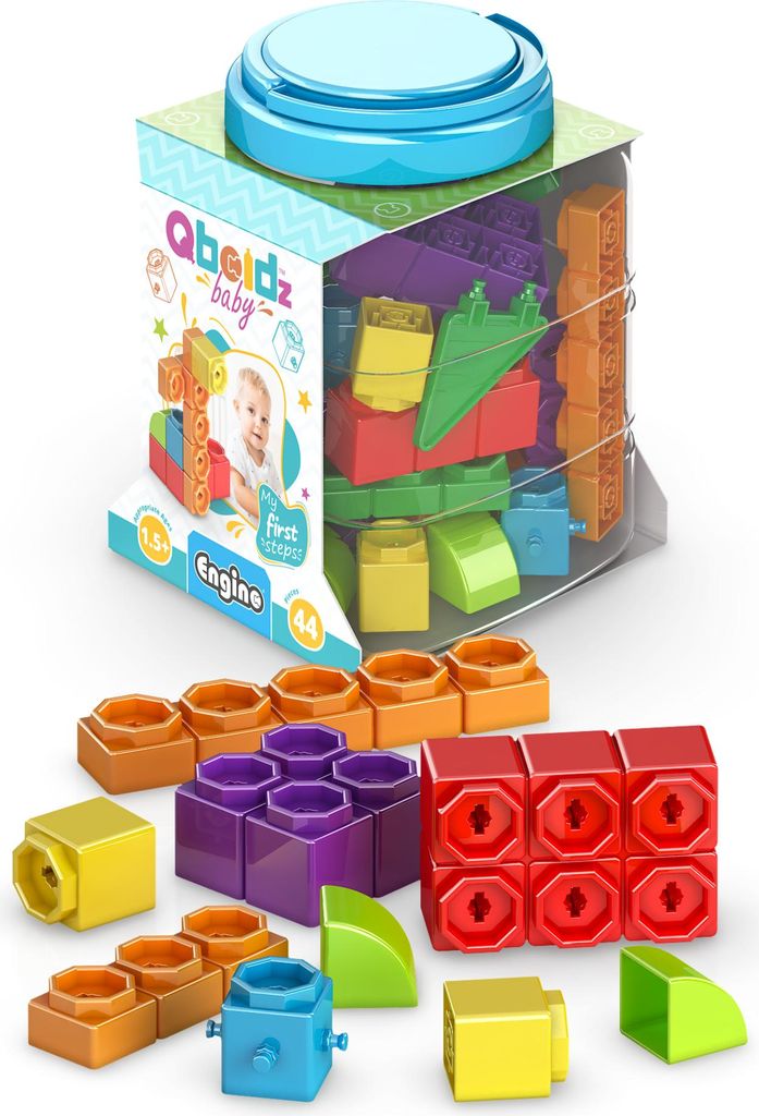 ENGINO Bausatz BABY QBOIDZ – MY FIRST STEPS Set mittel