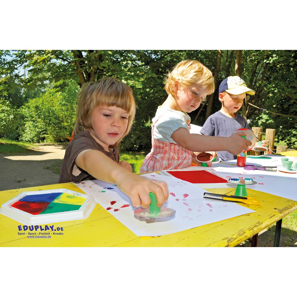 EDUPLAY 220-037 Bauernhof Stempel, mehrfarbig, 6-teilig (1 Produktbild 