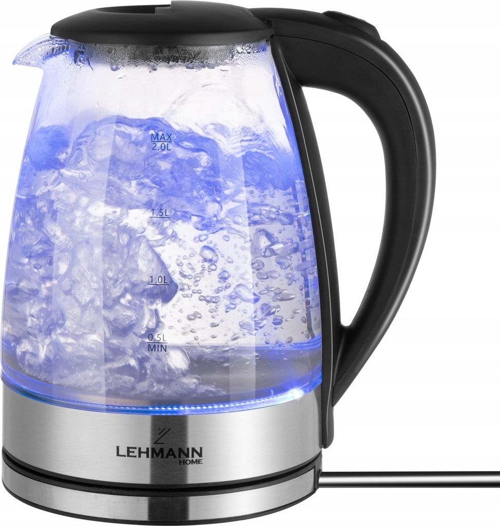 Lehmann 2L Glas Wasserkocher 2200W, elektrischer Produktbild