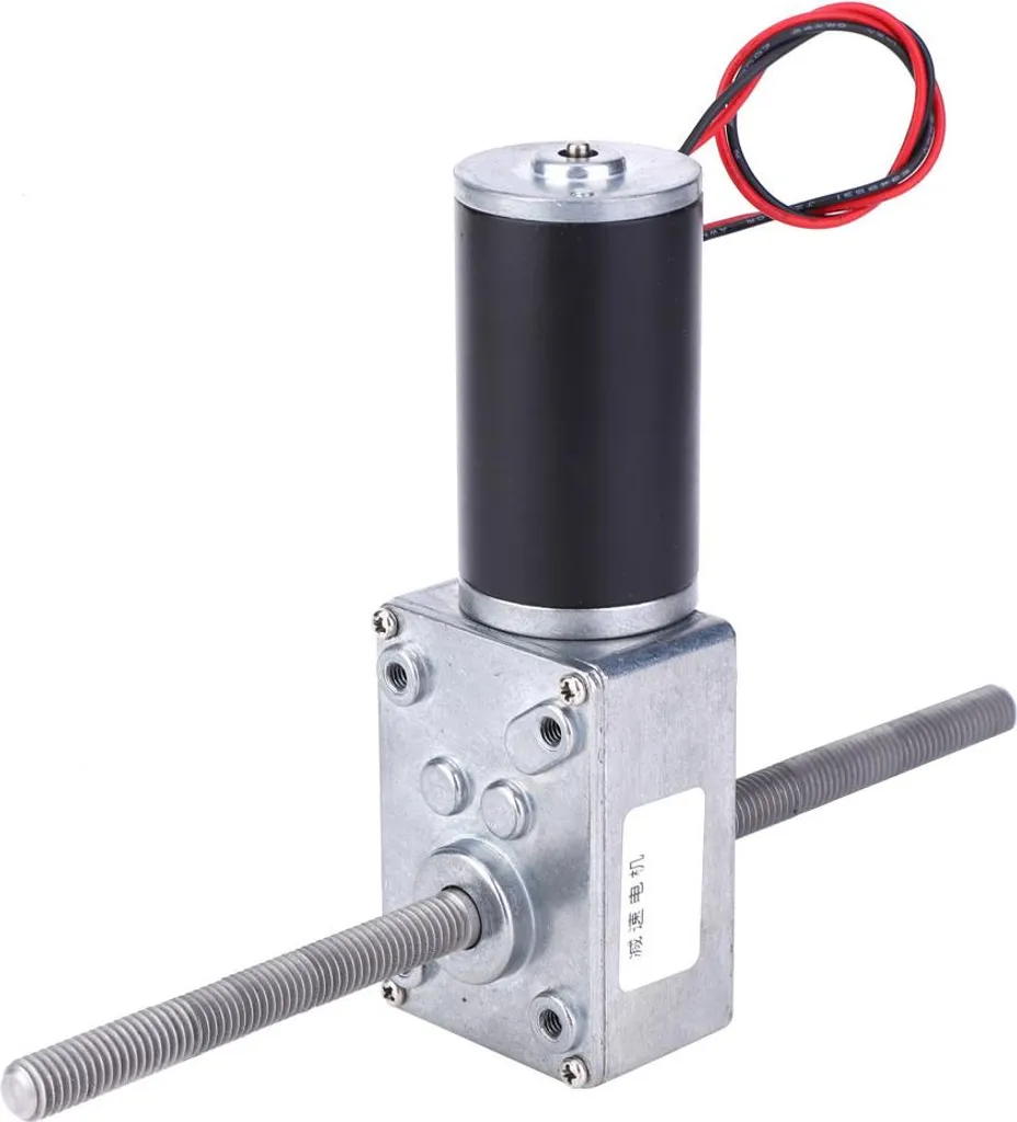 Moteur 12V pour robotique et domotique avec double axe fileté M8 500RPM