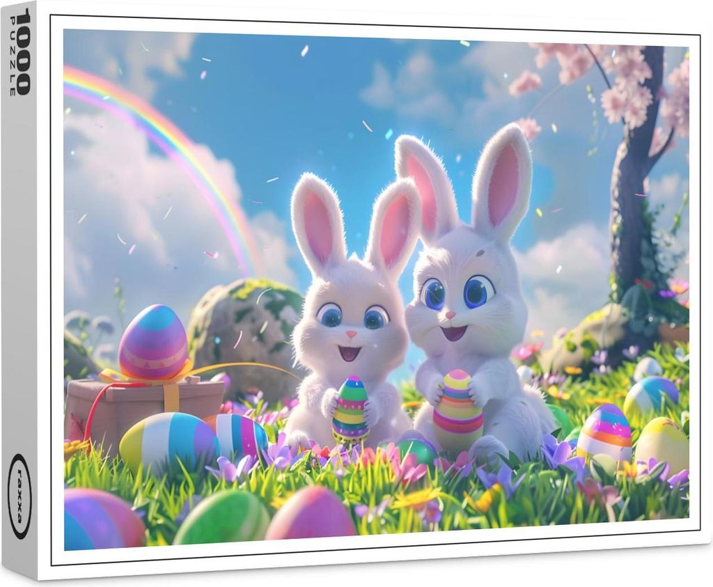 raxxa Premium-Puzzle "Lachen im Regenbogenlicht", 1000 Teile