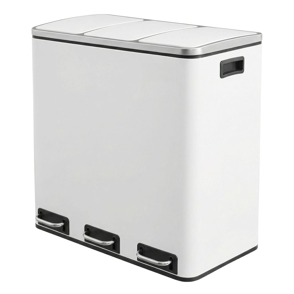 SONGMICS Mülleimer Mülltrennsystem, 3 x 18 L, ergonomisch, Produktbild 