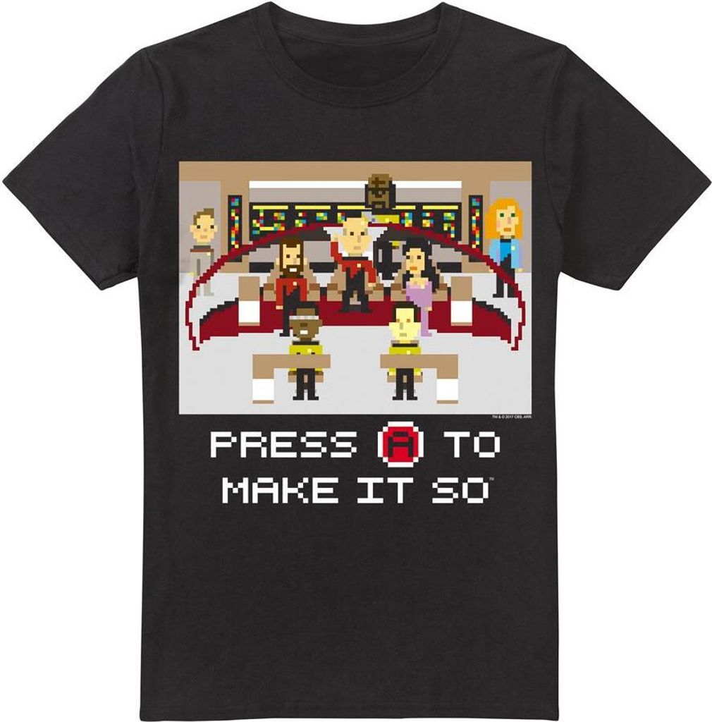 Star Trek - "Make It So" T-Shirt für Herren TV13494 (S) (Schwarz)