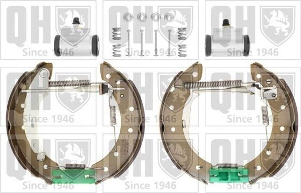 QUINTON HAZELL Bremsbackensatz Trommelbremse Hinten passend für PEUGEOT 206 Schrägheck (2A/C) 203mm BS927K4