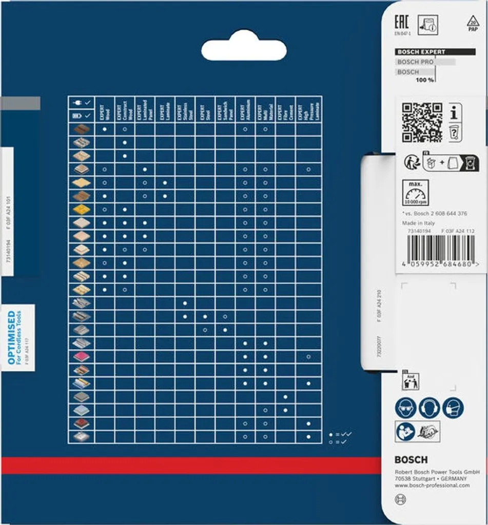 Lame de scie circulaire Bosch Expert Wood 140x1,8x20 mm Z42 ultra précise