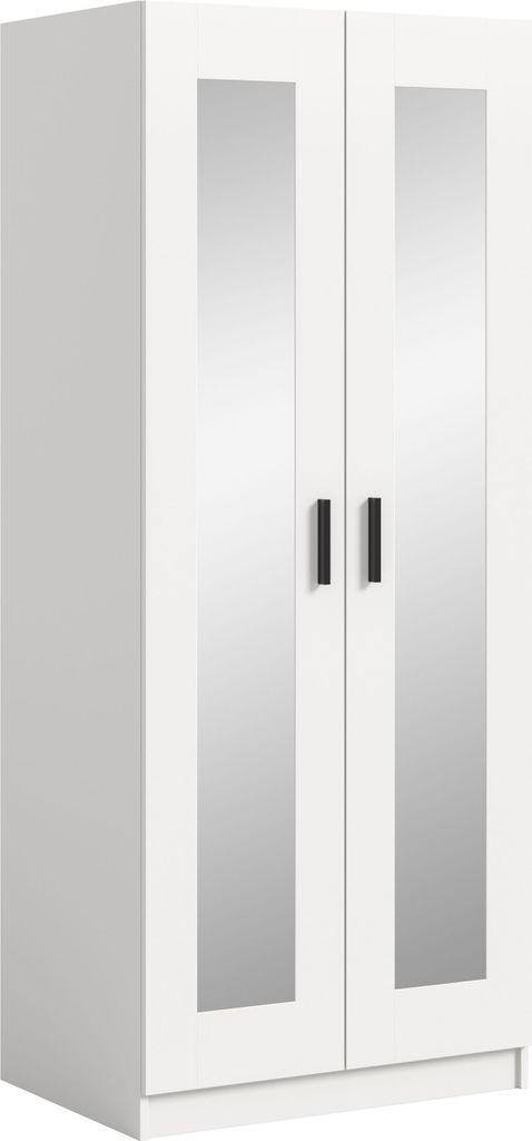 xonox.home Kleiderschrank 2-türig Visby weiß B/H/T: 80x195x56 cm