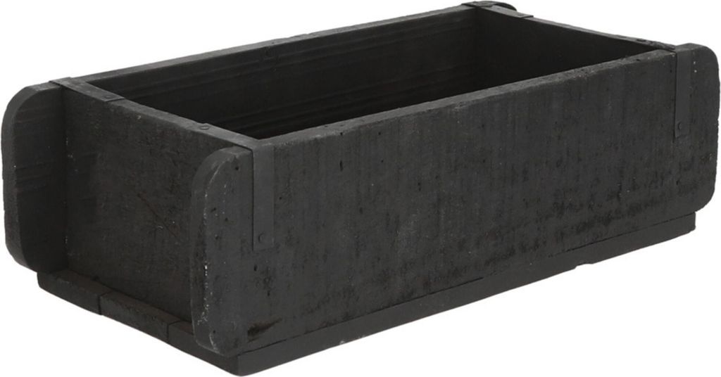 Novaliv Holzkiste Vintage Schwarz 30 x 15 x 10 cm Alte Ziegelform Holz EIN KAMMER Allzweckkiste aus recyceltem Altholz Jede Form EIN Unikat - Gesch...