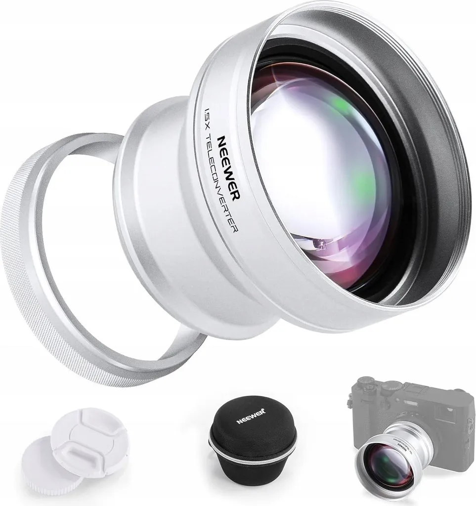 Complément Optique Téléobjectif 1,5x pour Fujifilm X100VI X100V 49mm