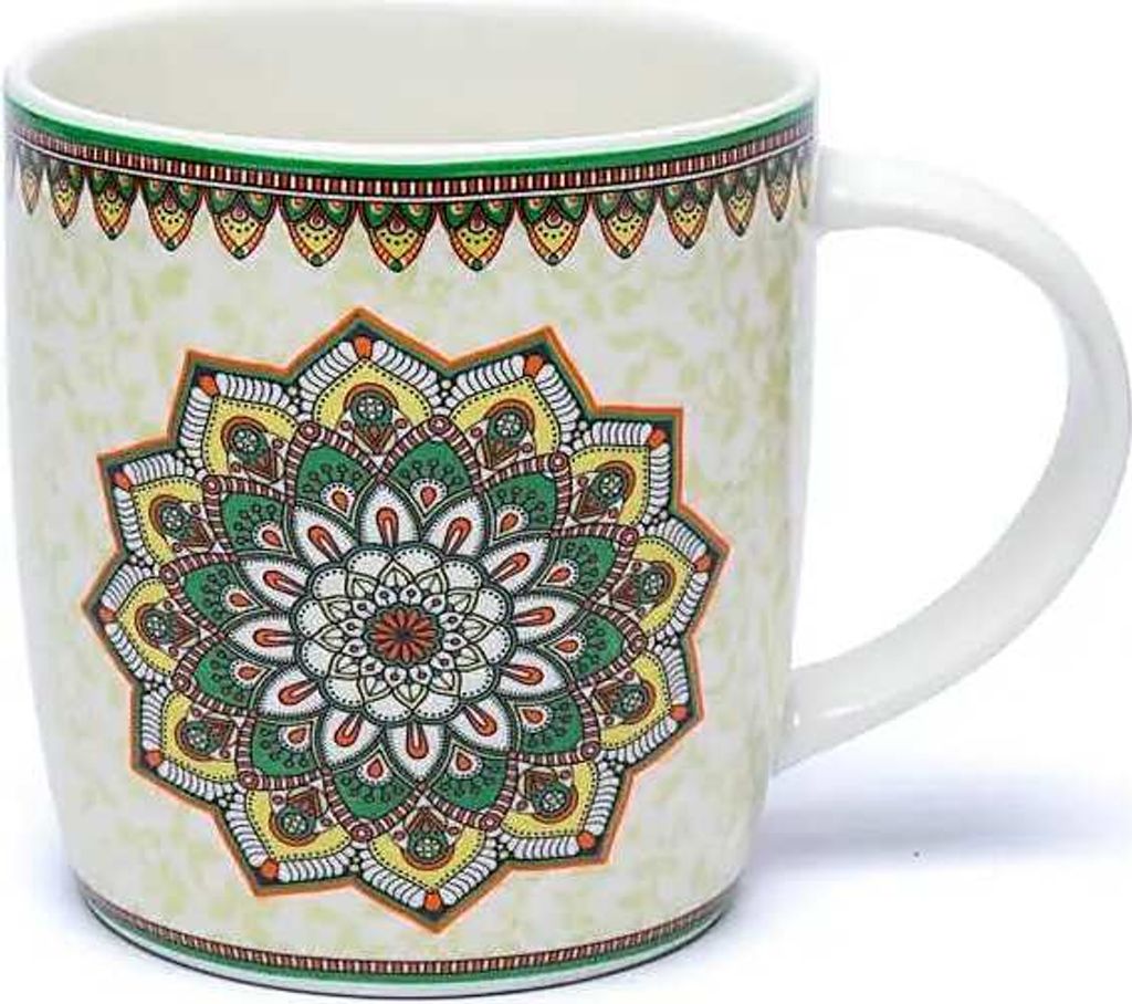 Tee-Ei-Becher Mandala Grün – Packung mit 2 Stück – ±400 ml