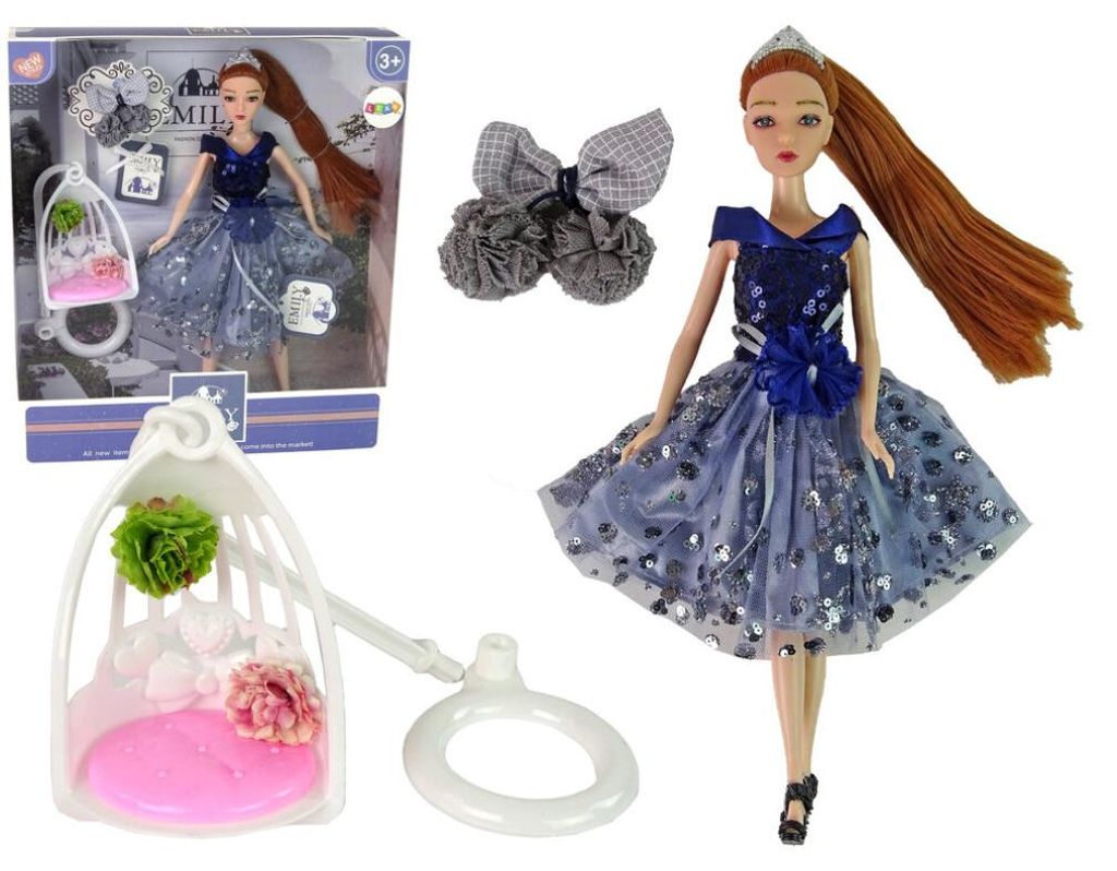 Leantoys Emily Baby Doll Swinging Flowers