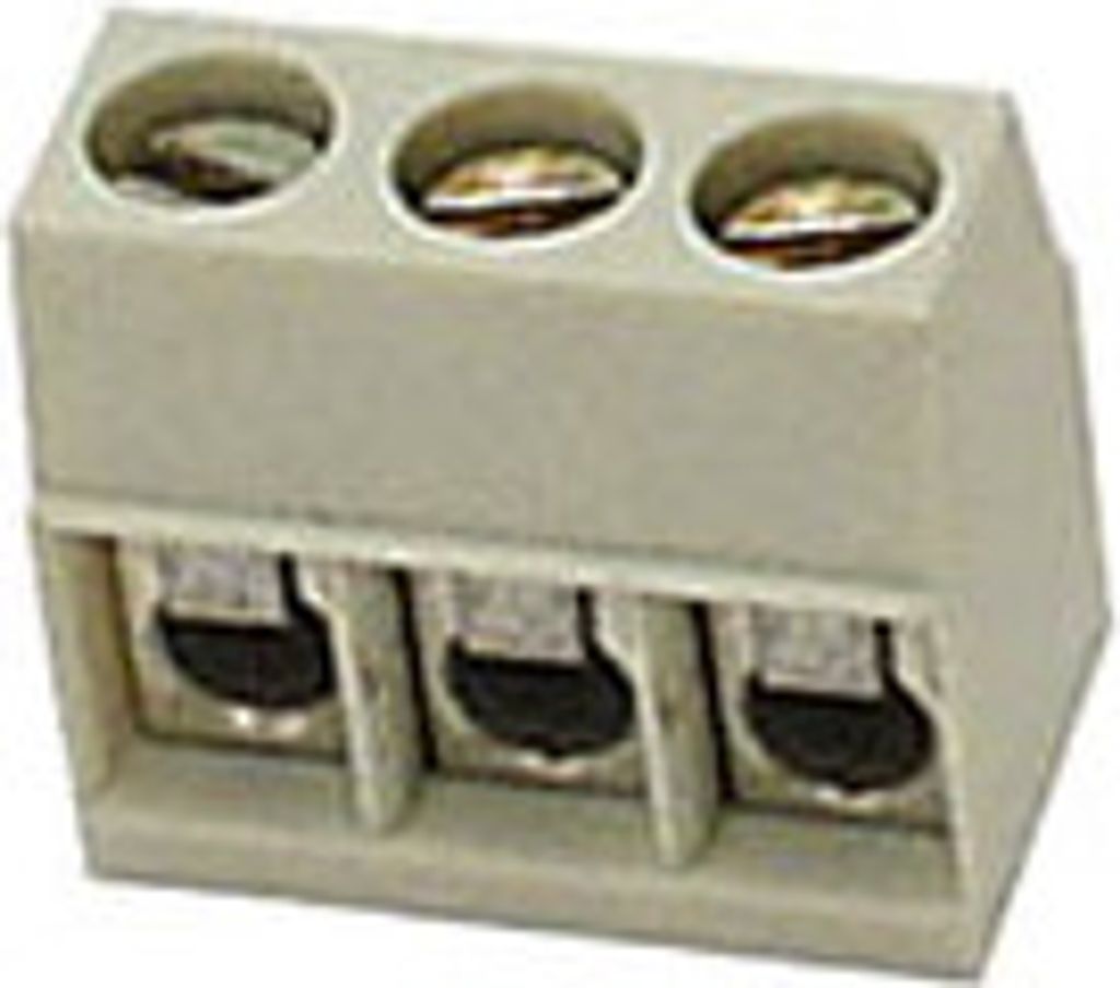 Lsterklemme, 3-Polig, Rechtwinklig, Elfenbein, Raster = 5Mm