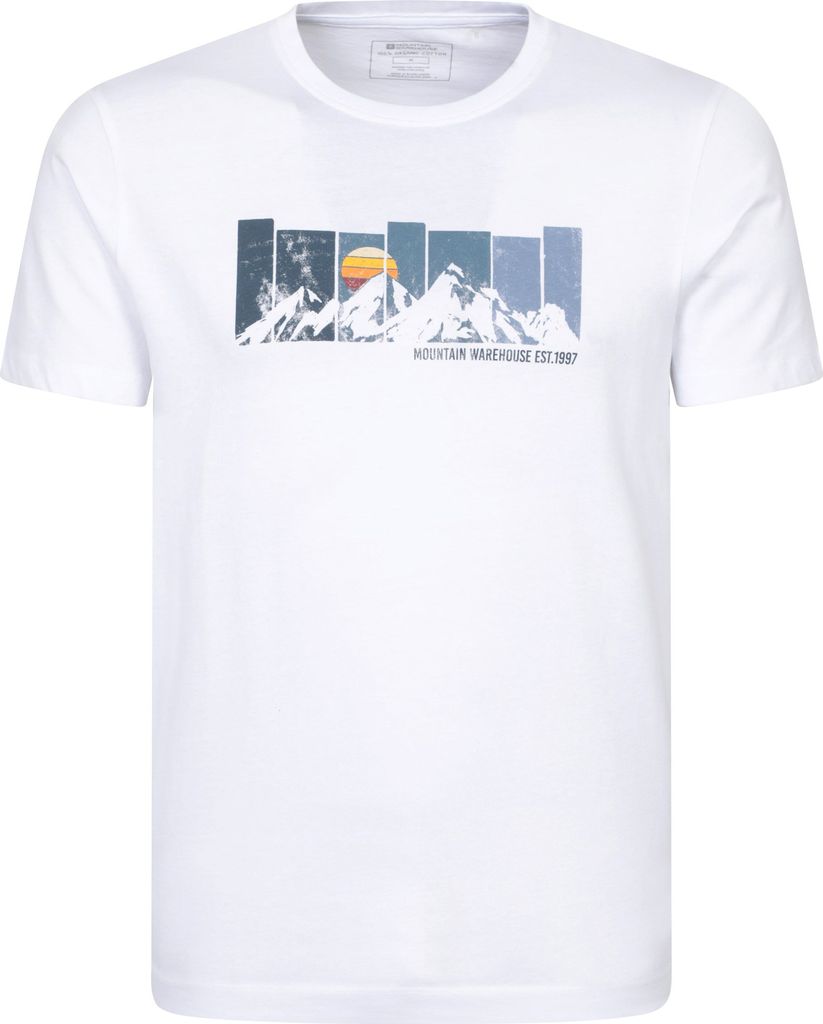 Mountain Warehouse - "Gradient" T-Shirt für Herren MW4217 (XS) (Weiß)