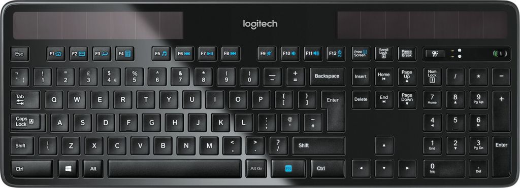 Logitech K750, RF bezdrátový, bezdrátový, standardní, 2,4 Obrázek produktu 