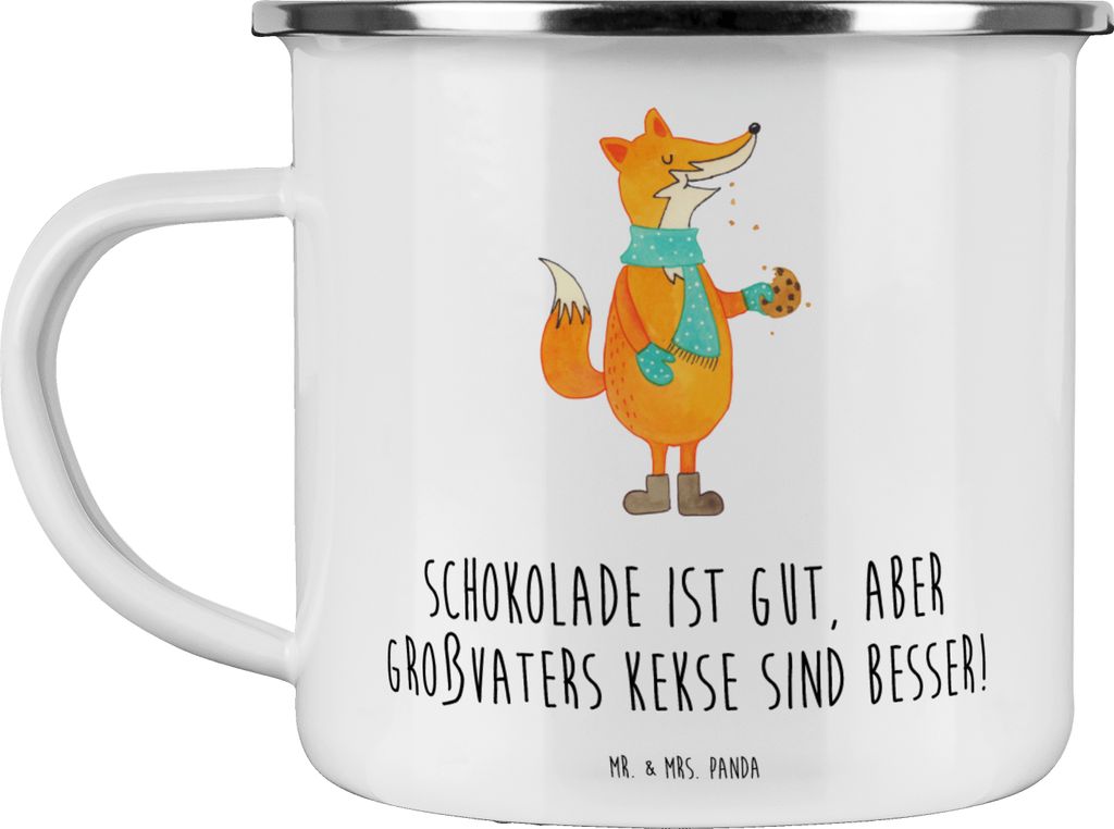 Mr. & Mrs. Panda Haferl Großvaters Kekse - Weiß - Geschenk, Kaffeepott, für Großvater, herzerwärmende Sprüche, Teebecher, Pott, Geburtstage, ...