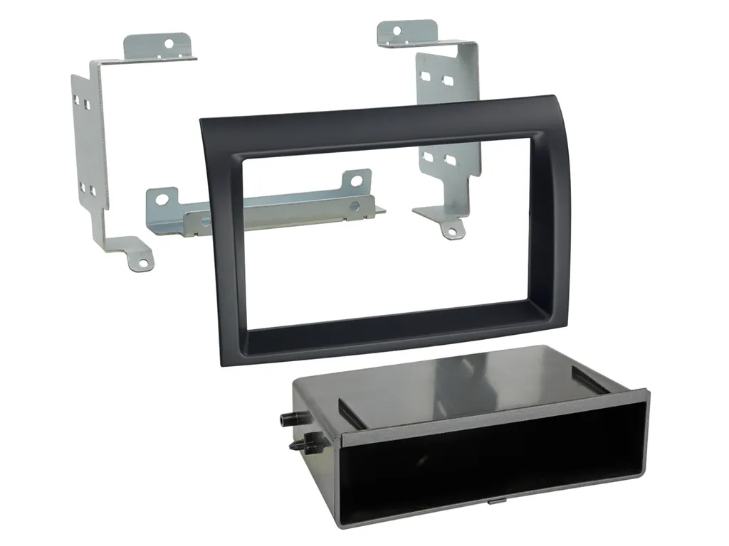 Kit Mascherina 2-DIN RB Fiat + Vano Portaoggetti | Upgrade Estetico