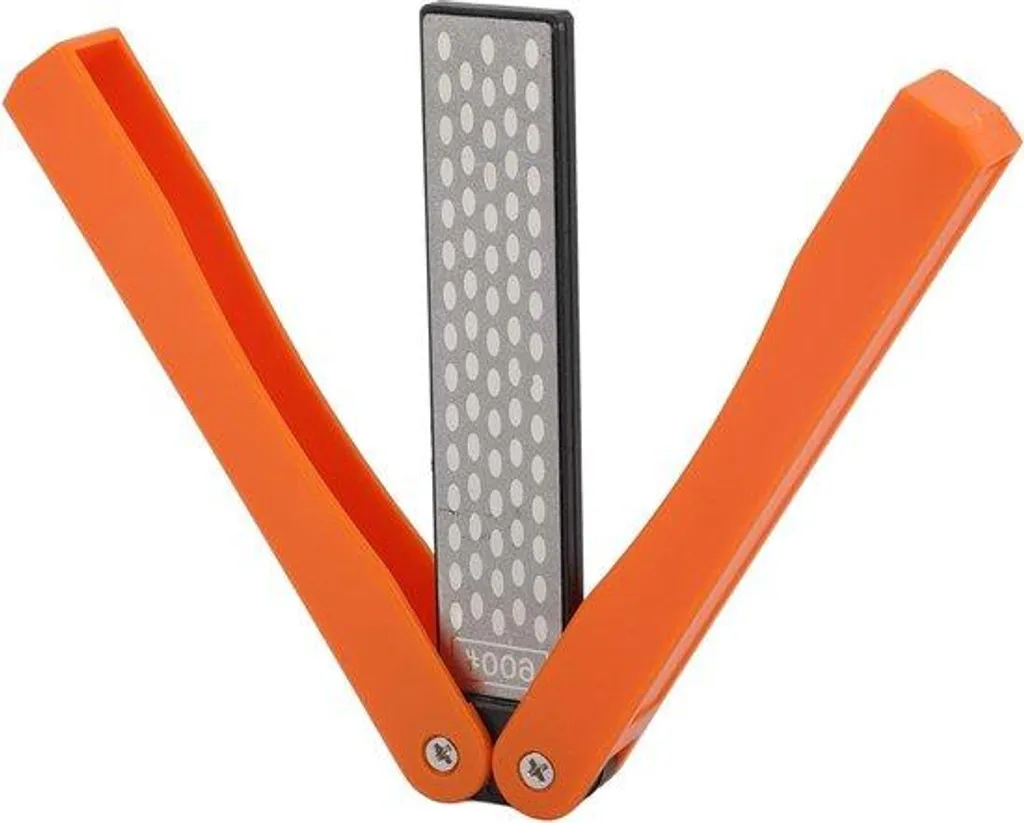 Meuleuse à double disque portable orange pour couteaux et outils