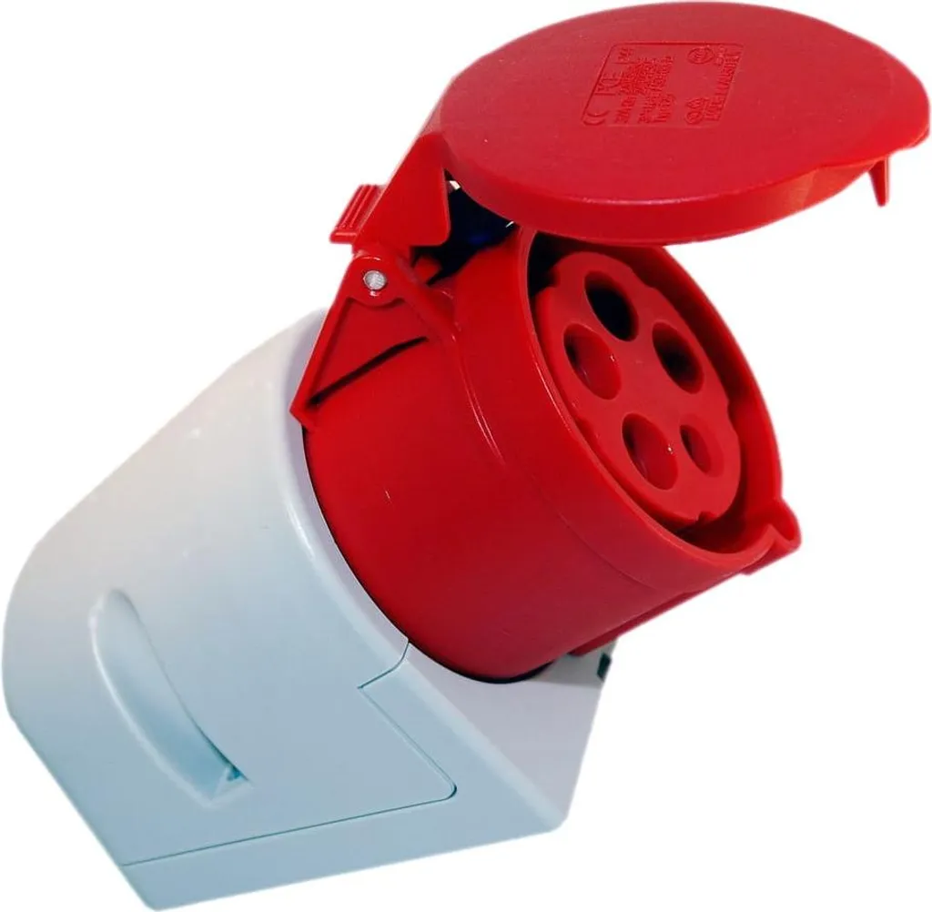 Presa Esterna 32A 5P 400V IP44 - Resistente e Facile da Cablare CEE