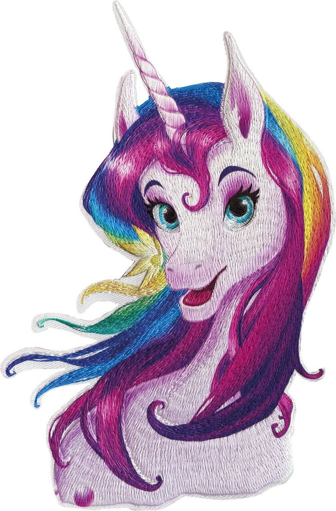 ROTH Bügelbild, gestickt, Einhorn