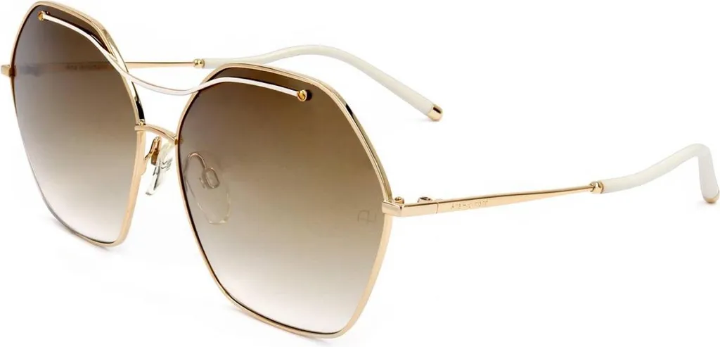 Ana Hickmann AH3172 04B 63: Occhiali da Sole Donna Gold & White
