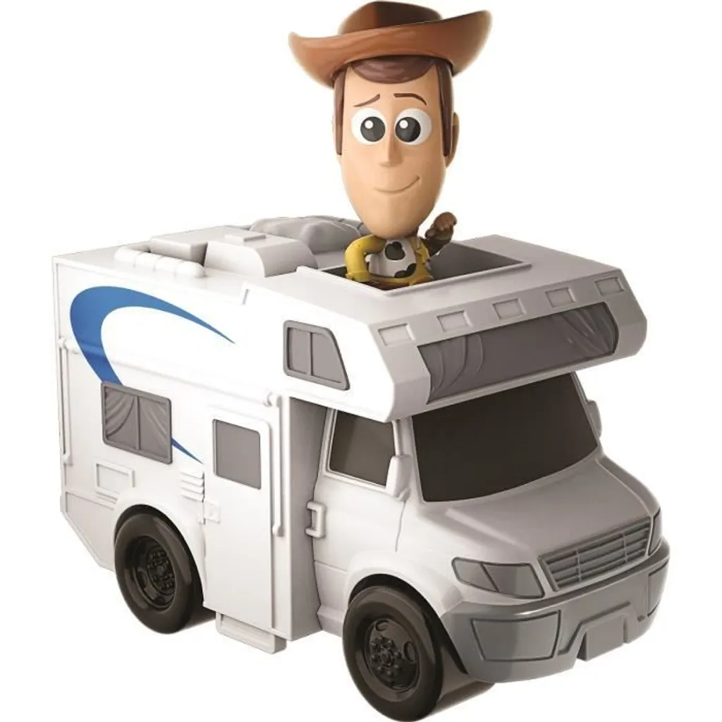 Minifigure Woody Toy Story 4 avec son Véhicule Camping-car de Voyage