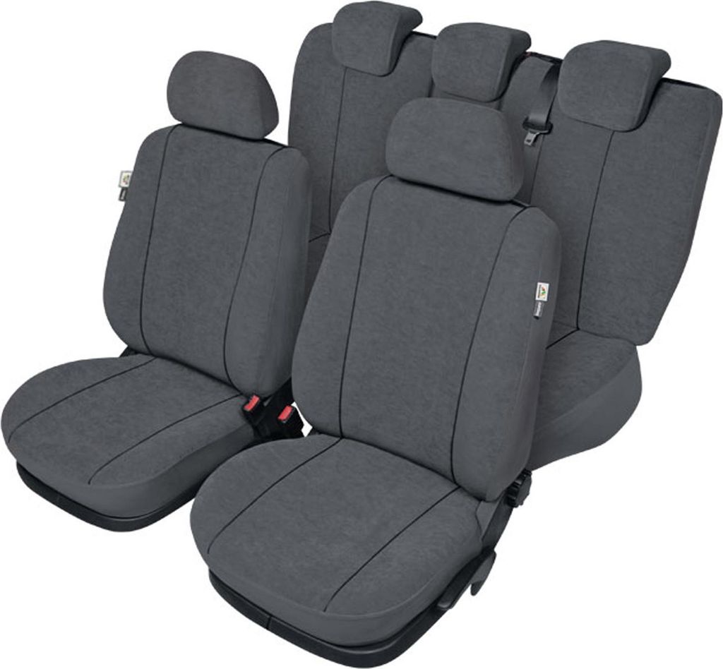 Autositzbezüge Schonbezüge Sitzbezug Set Auto Grau für Nissan Note