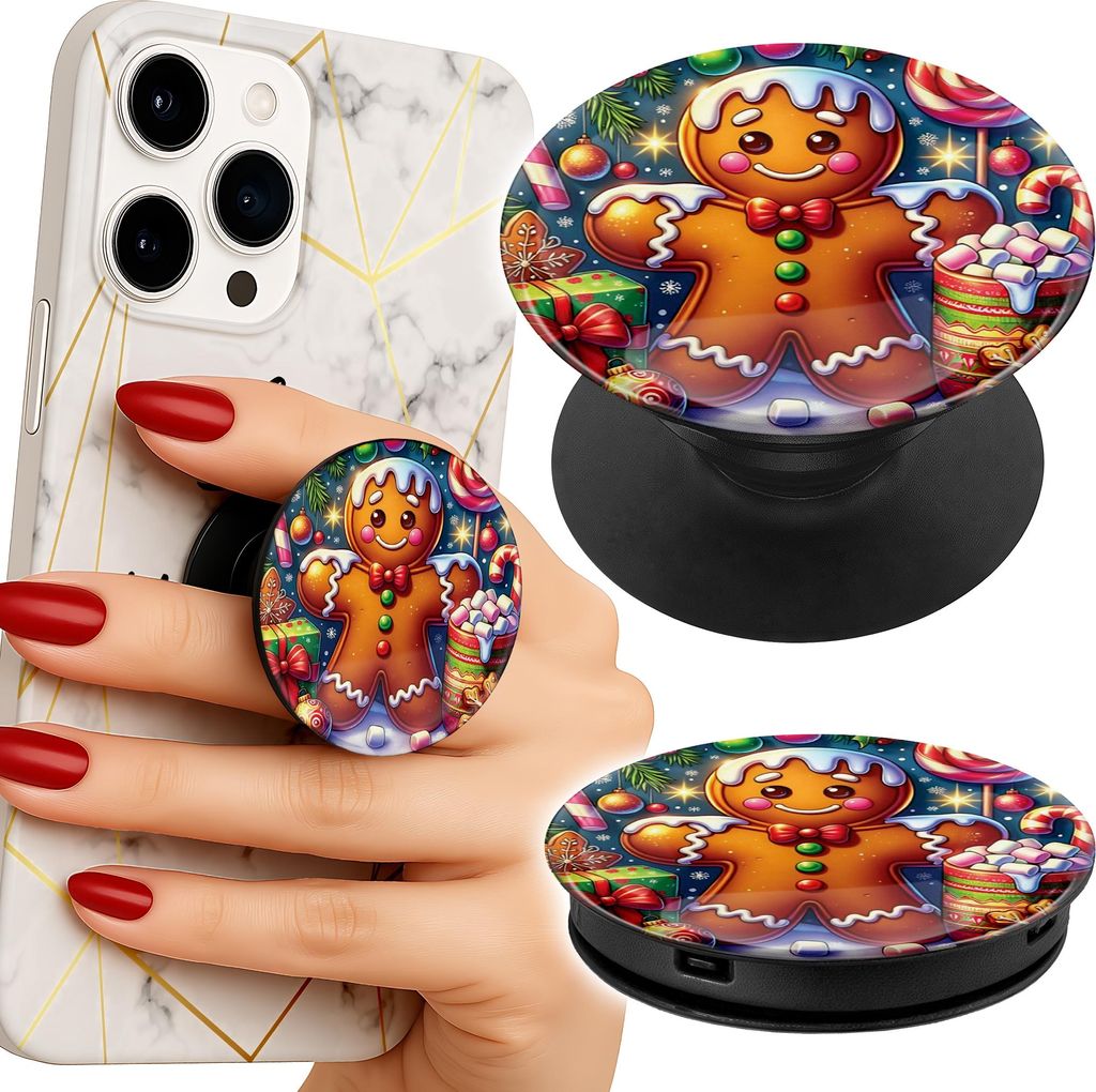 Drziak na telefon Popsocket na prst / stojan - PIERNIK, Obrázok produktu 