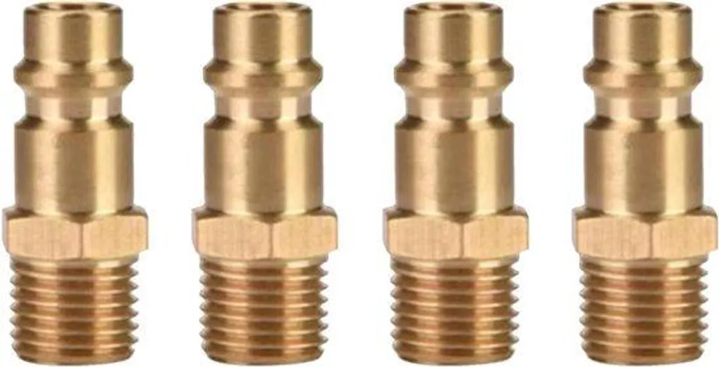 Raccord Pneumatique 1/4 Pouce en Laiton Massif pour Valve et Tuyaux