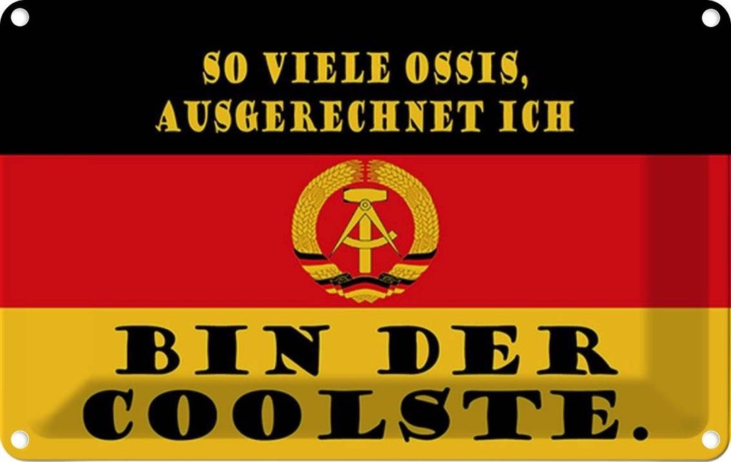 vianmo Blechschild 12x18 cm so viele Ossis bin der coolste Dekoration Spruch Zitat