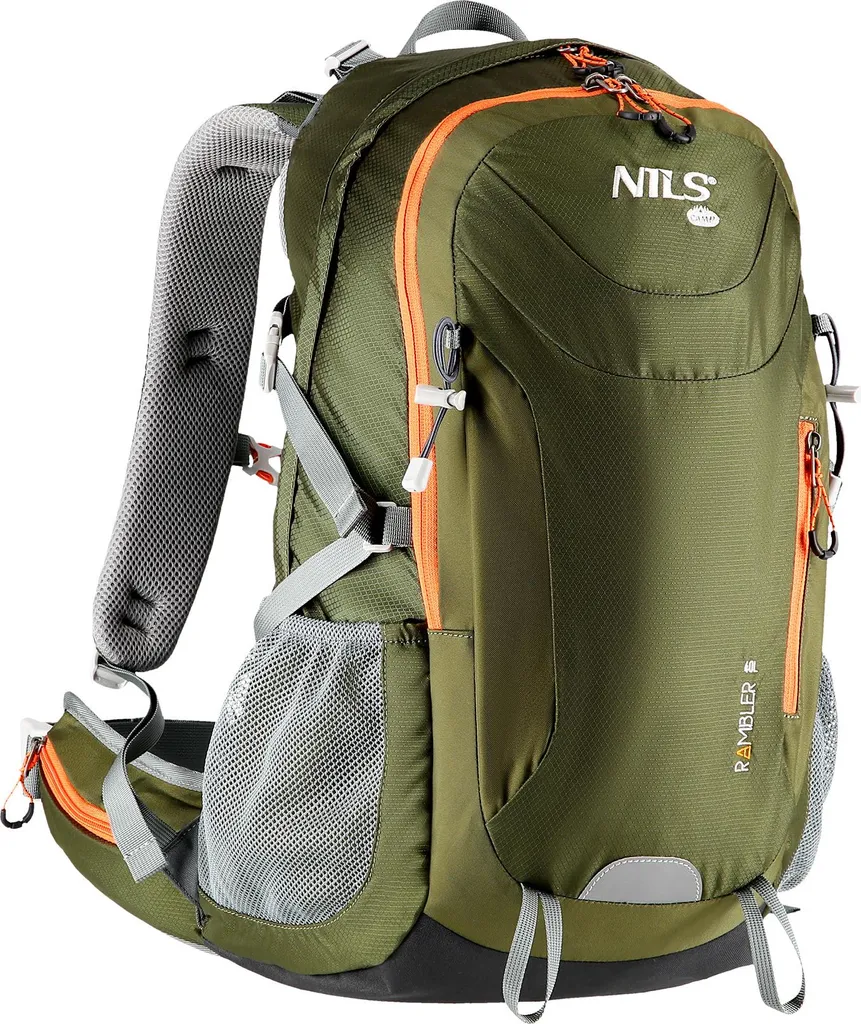 NILS Camp NC1917 Rambler - Sac à dos Vert Robuste et Dos Ventilé