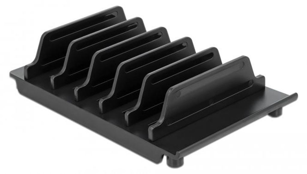 Support Delock pour 6 tablettes ou smartphones, noir Image du produit 
