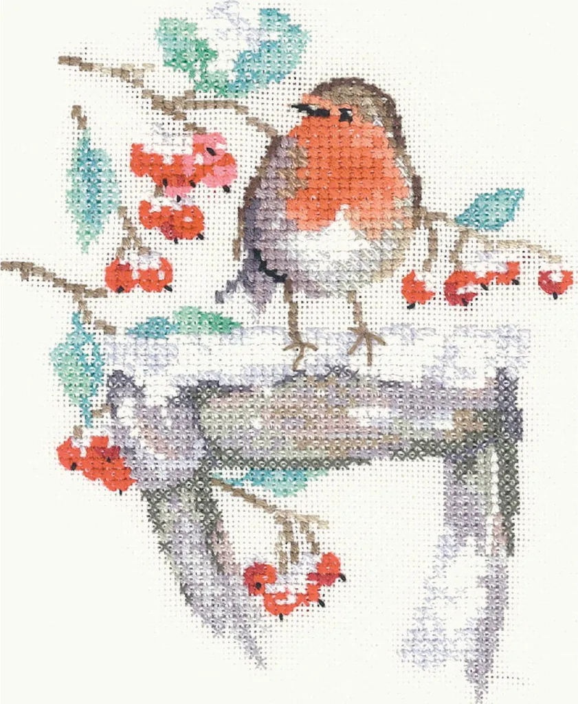 Kit point de croix Heritage Beobachten sur tissu à compter 10x12cm