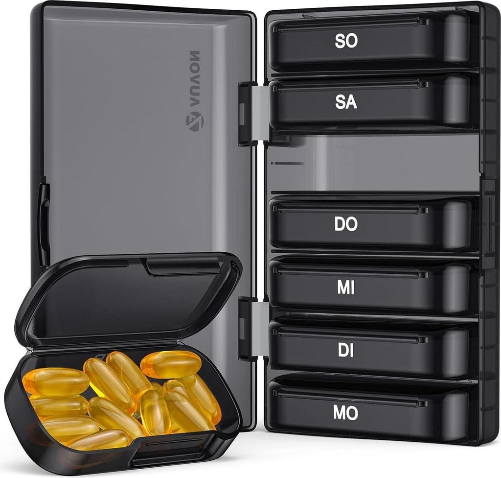 AUVON Tablettenbox 7 Tage BPA-frei für Vitamine, Produktbild 