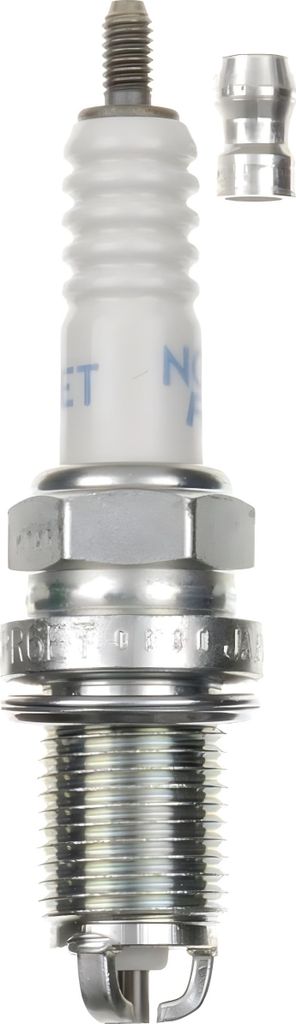 Zündkerzen Set NGK 2x BCPR6ET Zündkerze entstört, 19,0mm Langgewinde Ø 14,0mm Hex 16,0mm, 3-Massen-Elektrode Elektrodenabstand 0,85mm, Wärmewe...