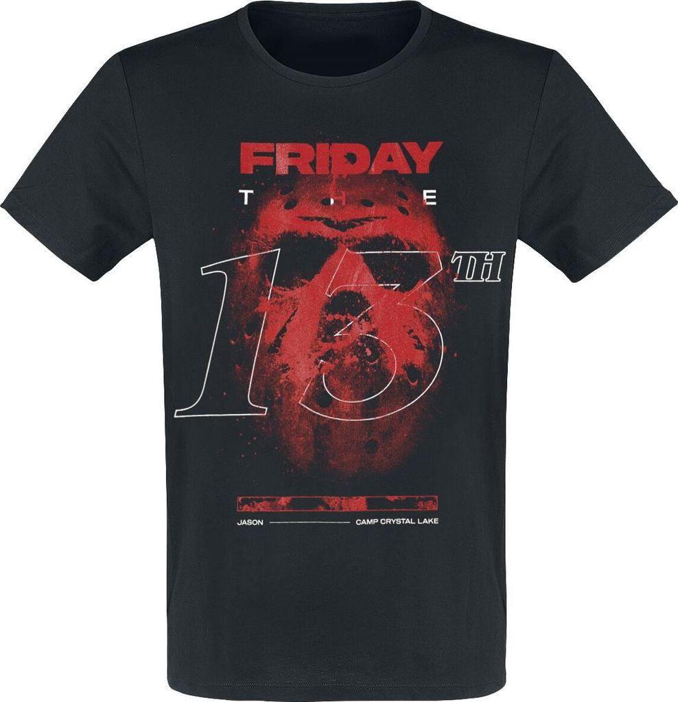Freitag der 13. T-Shirt Herren Jason - Poster schwarz L