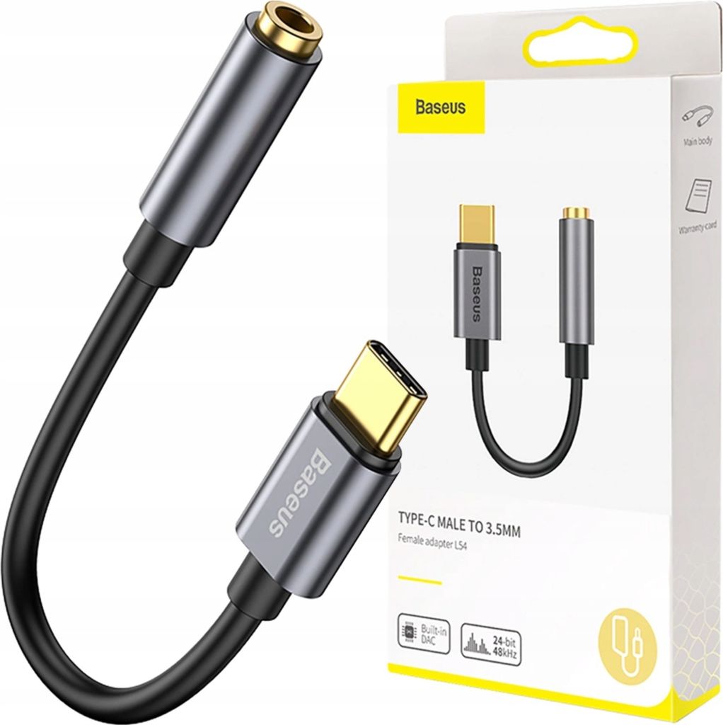 Baseus adaptr pre slchadl Usb / Mini Jack 3,5 mm DAC 24 Bit Obrázok produktu 