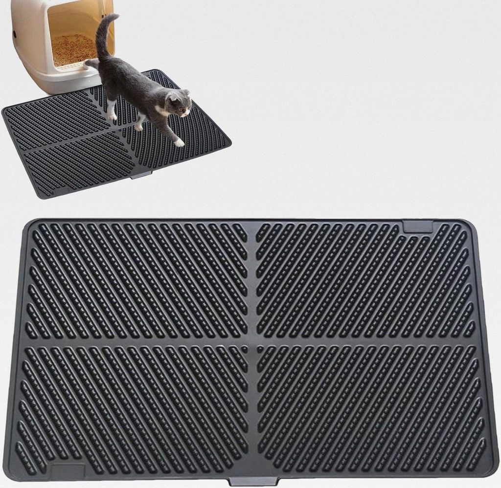 Saugfähige Katzenstreu-Matte für den Innenbereich, wasserdicht, faltbar, für Hundehütten, Katzen, Wohnzimmer, Boden
