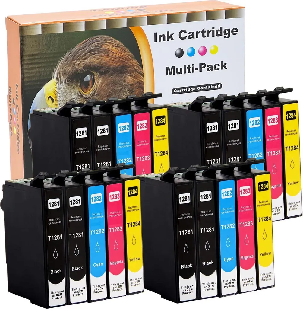 20 Cartouches T1281 à T1284 compatibles avec Epson Stylus SX235w