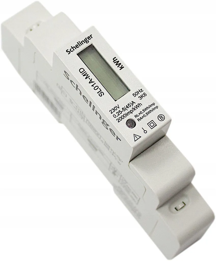 Compteur d'électricité monophasé 45A MID Schelinger - Mesure de précision - 11