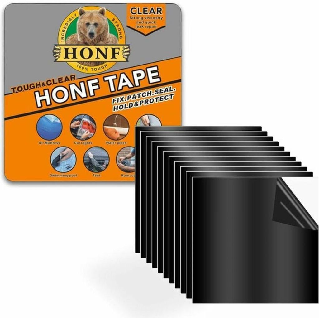 Unterwasser-Poolreparaturband, 10er-Pack, schwarz, Zeltreparaturband, Poolfolienreparatur, 10 cm x 10 cm, für die Instandsetzung von Schwimmbecken...