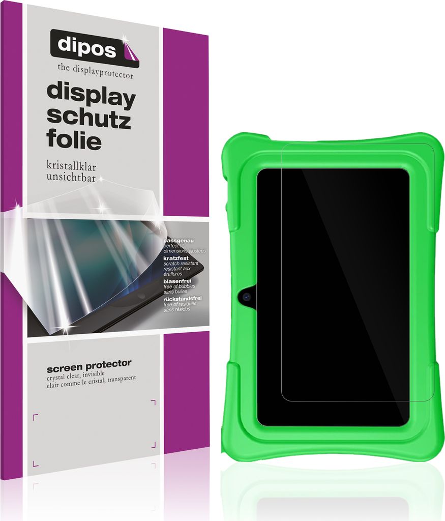 2x Schutzfolie für Jikocxn 7 Zoll Tablet klar Displayschutzfolie Folie Display Schutz dipos