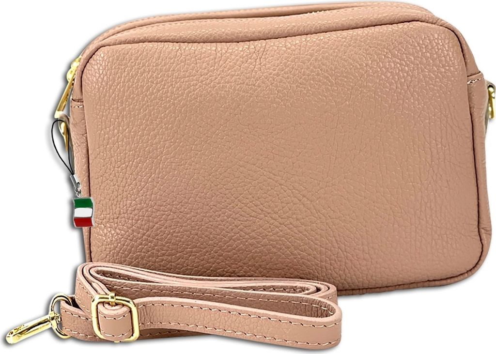 Florence Leder Tasche Umhängetasche rosa OTF809A