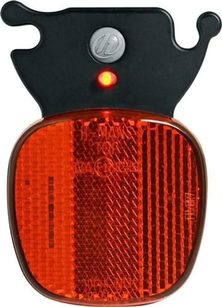 Feu LED H-Rail noir et rouge étanche avec batteries pour porte-bagages