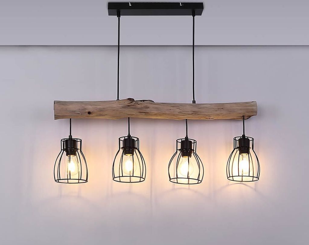 Globo Lighting závěsné svítidlo kovové černé, 4x E27 Obrázek produktu 6